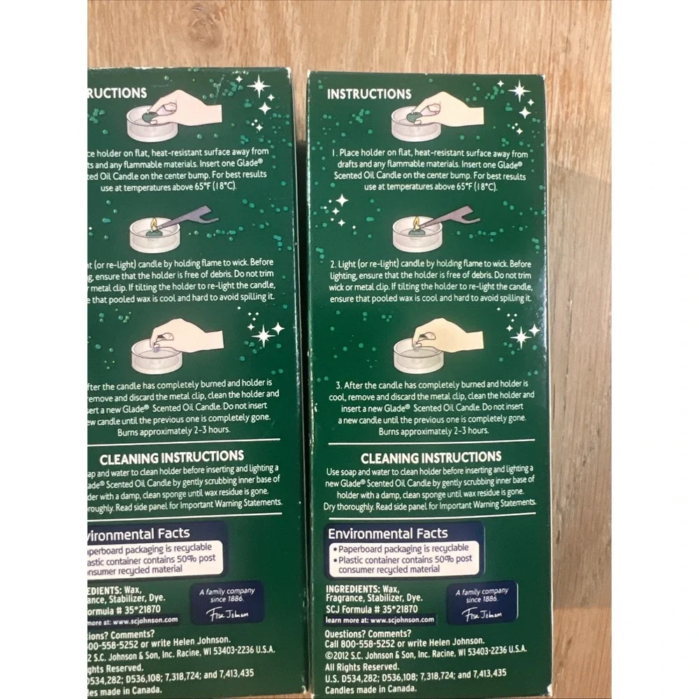 (12) GLADE Scented Oil Candle‎ refills SPARKLING SPRUCE Holiday